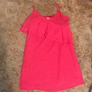 JCrew cocktail dress size 4 vibrant pink lined
